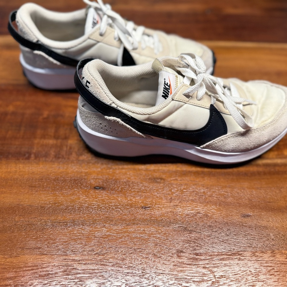 Nike Beige and Black Athletic Shoes